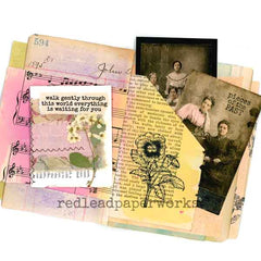 Pieces of the Past Wood Mount Rubber Stamp