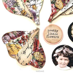 Pretty Little Flowers Wood Mount Rubber Stamp