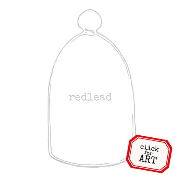 Bell Jar Rubber Stamp