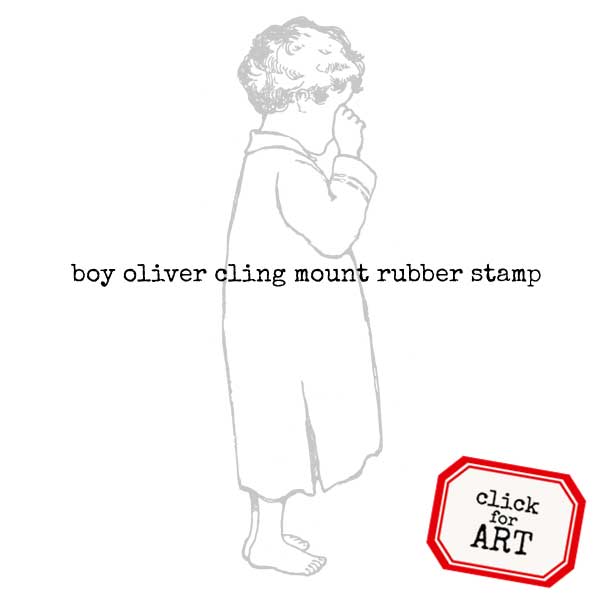 Boy Oliver Rubber Stamp Save 20%