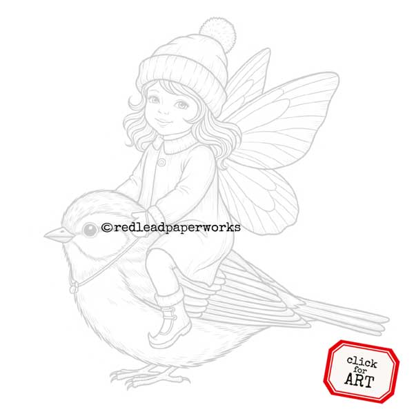 Faye Fairy Art Girl Rubber Stamp Save 20%