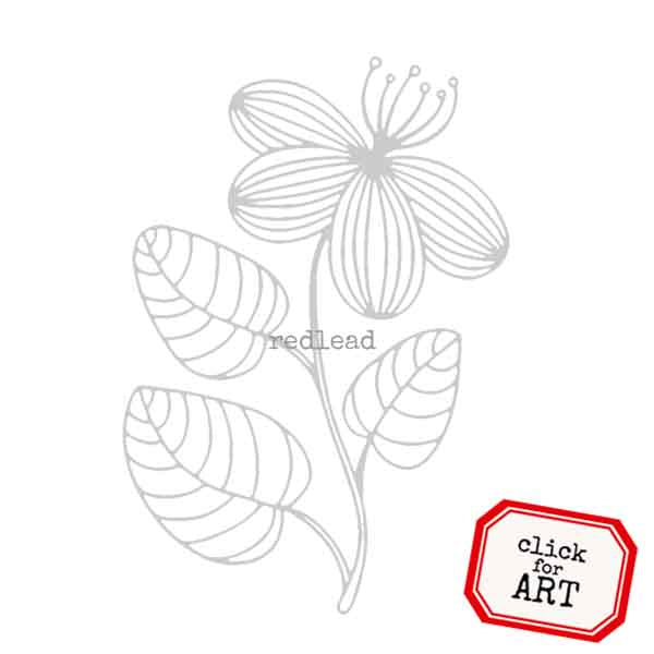 Tuesday Fresh Flower Rubber Stamp