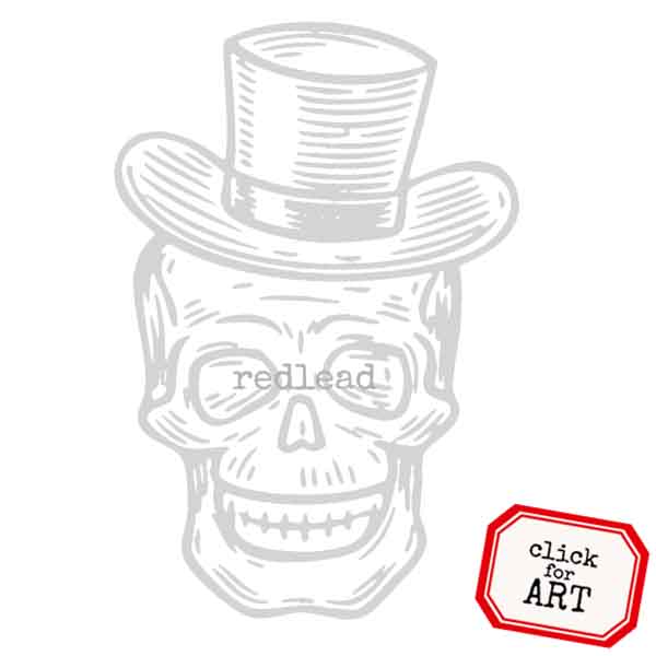 Top Hat Topper Halloween Rubber Stamp
