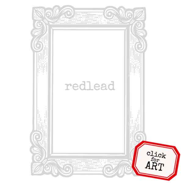 Victorian Frame Rubber Stamp