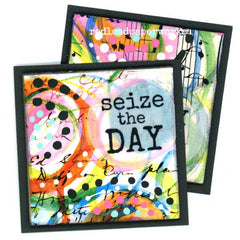 Seize the Day Mixed Media Mini Collage