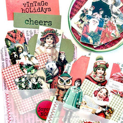Red Lead Paperworks Christmas Collage Sheets and Tags 