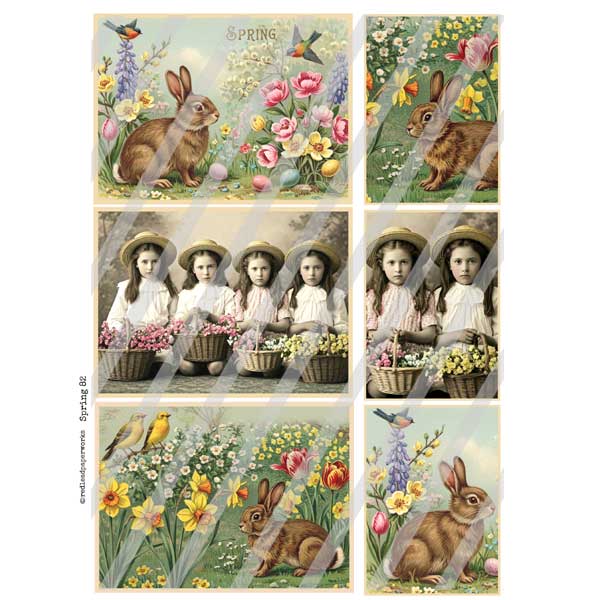 Spring 82 Post Cards Collage Sheet