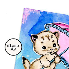 Kitten Cling Mount Rubber Stamp