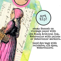 Art Girls Cling Mount Rubber Stamps