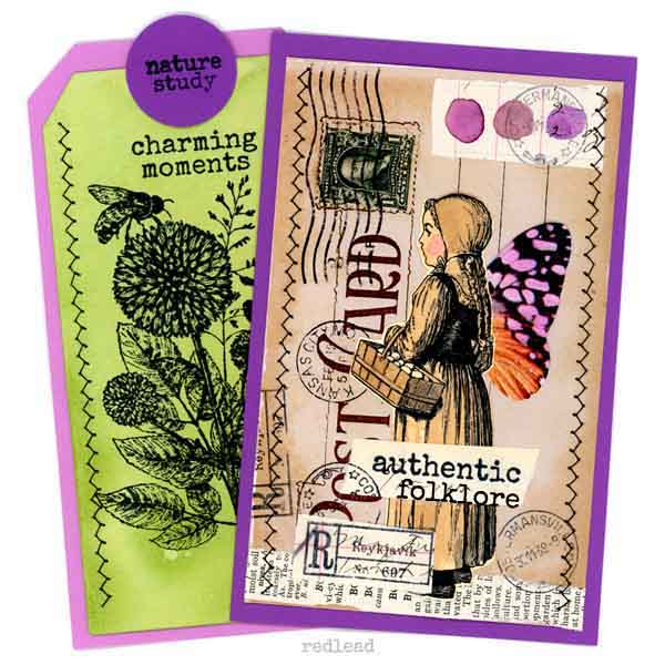 Vintage Christmas Girl ATC Collage Sheet Graphic By Digital Magpie