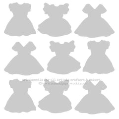 9 Dresses Stencil