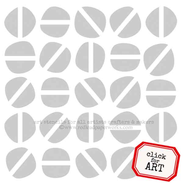 Red Lead Background Art Stencils for Artists, Crafters, and Makers!
