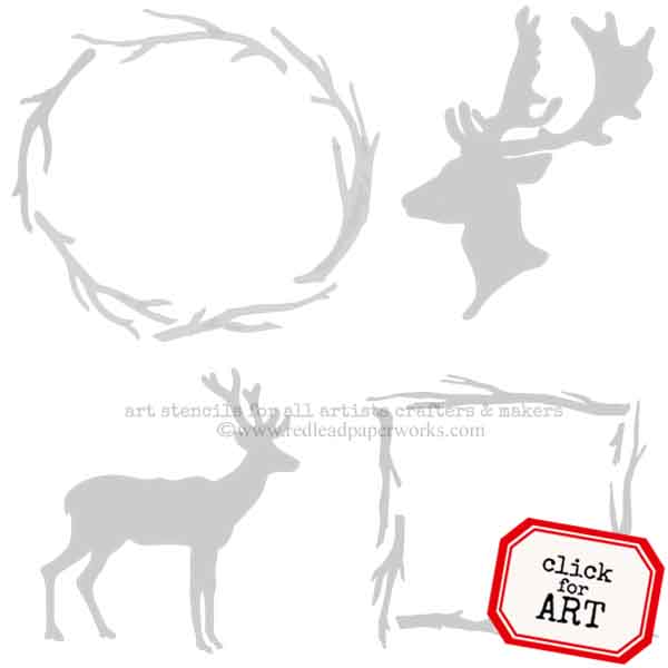 Rustic Nature Stencil 6 x 6