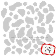 Red Lead Stones Stencil for Artists Makers Crafters