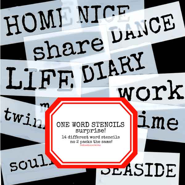 Surprise 14 One Word Stencil Collection