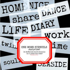 Surprise 14 One Word Stencil Collection