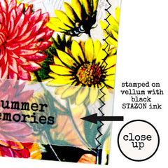 Summer Memories Wood Mounted Rubber Stamp 