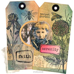 Wood Mounted Serenity Rubber Stamp
