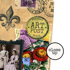 Art Post Wood Mount Rubber Stamp