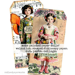 Paper Dolls Collage Tags