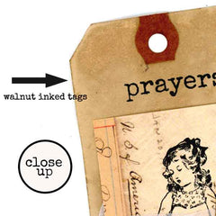 Wood Mounted Words Rubber Stamps