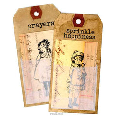 Wood Mounted Words Rubber Stamps