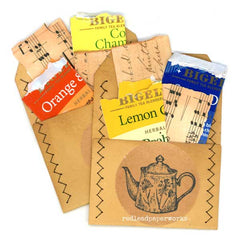 Wood Mounted Tea for Two Rubber Stamp