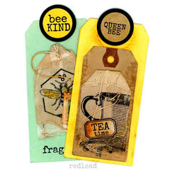 Wood Mounted Bee Kind Rubber Stamp