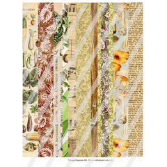 Vintage Elements 498 Autumn Washi Tape Collage Sheet