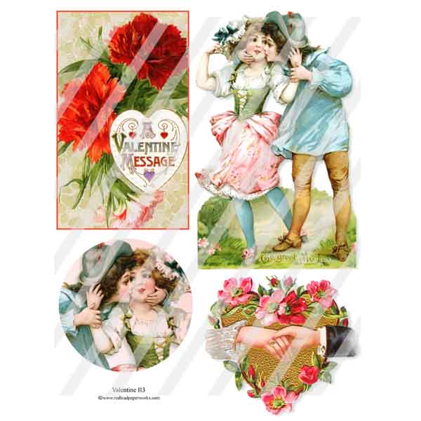 Valentine 113 Collage Sheet