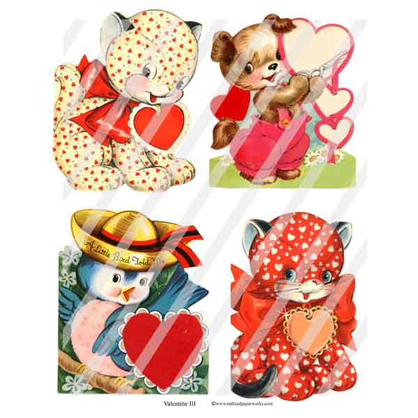 Valentine 111 Collage Sheet