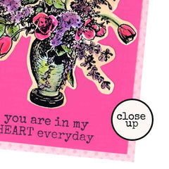 Flowers at Breakfast Rubber Stamp Save 20%