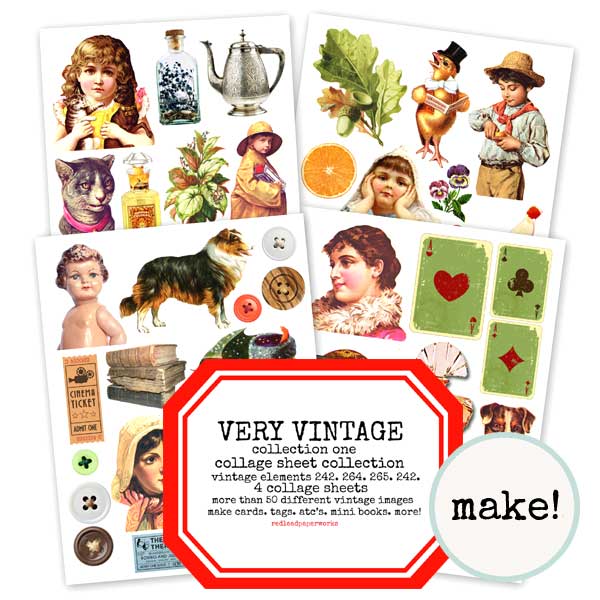 Very Vintage Collection One Collage Sheet Collection Save 15%