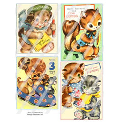 Vintage Elements Birthday 565 Collage Sheet