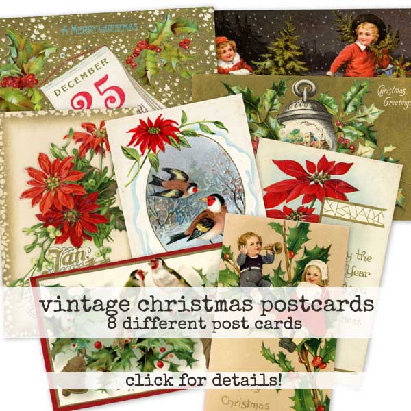 Vintage Christmas Postcards Collection  The Real Deal! SALE!