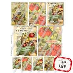 Vintage Elements 618 Seed Pack Collage Sheet