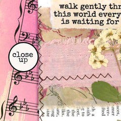 Pieces of the Past Wood Mount Rubber Stamp