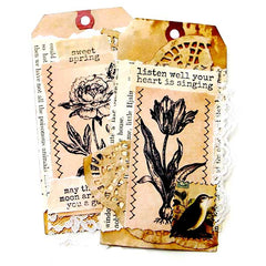 Hydrangea  & Tulip Rubber Stamps Save 15%