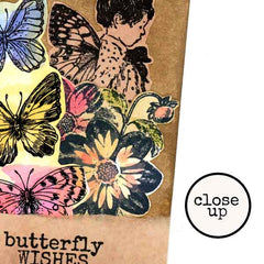 Dahlia Flower Rubber Stamp