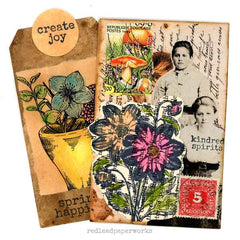 Dahlia Flower Rubber Stamp