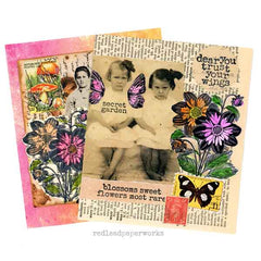 Dahlia Flower Rubber Stamp