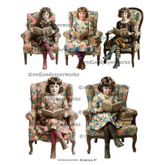 Art in the Library Art Girls Paper Dolls