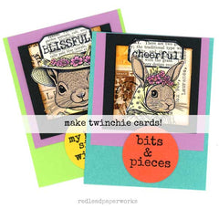 Whimsical Artist Trading Cards with Whimsical Squirrel and Bunny Rubber Stamps
