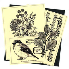 Forest Twig Rubber Stamp