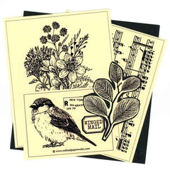 Winged Mail Bird Rubber Stamp