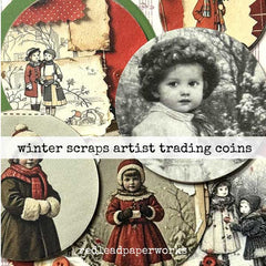 Wood Mount Vintage Holidays Rubber Stamp