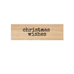 Christmas Wishes Rubber Stamp