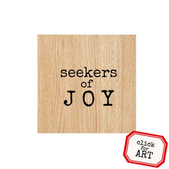 Wood Mount Sentiment Word Rubber Stamp