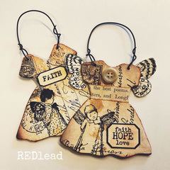 3 She Bakes Cookies Chipboard Dresses