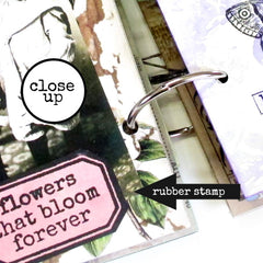 flowers that bloom rubber stamp